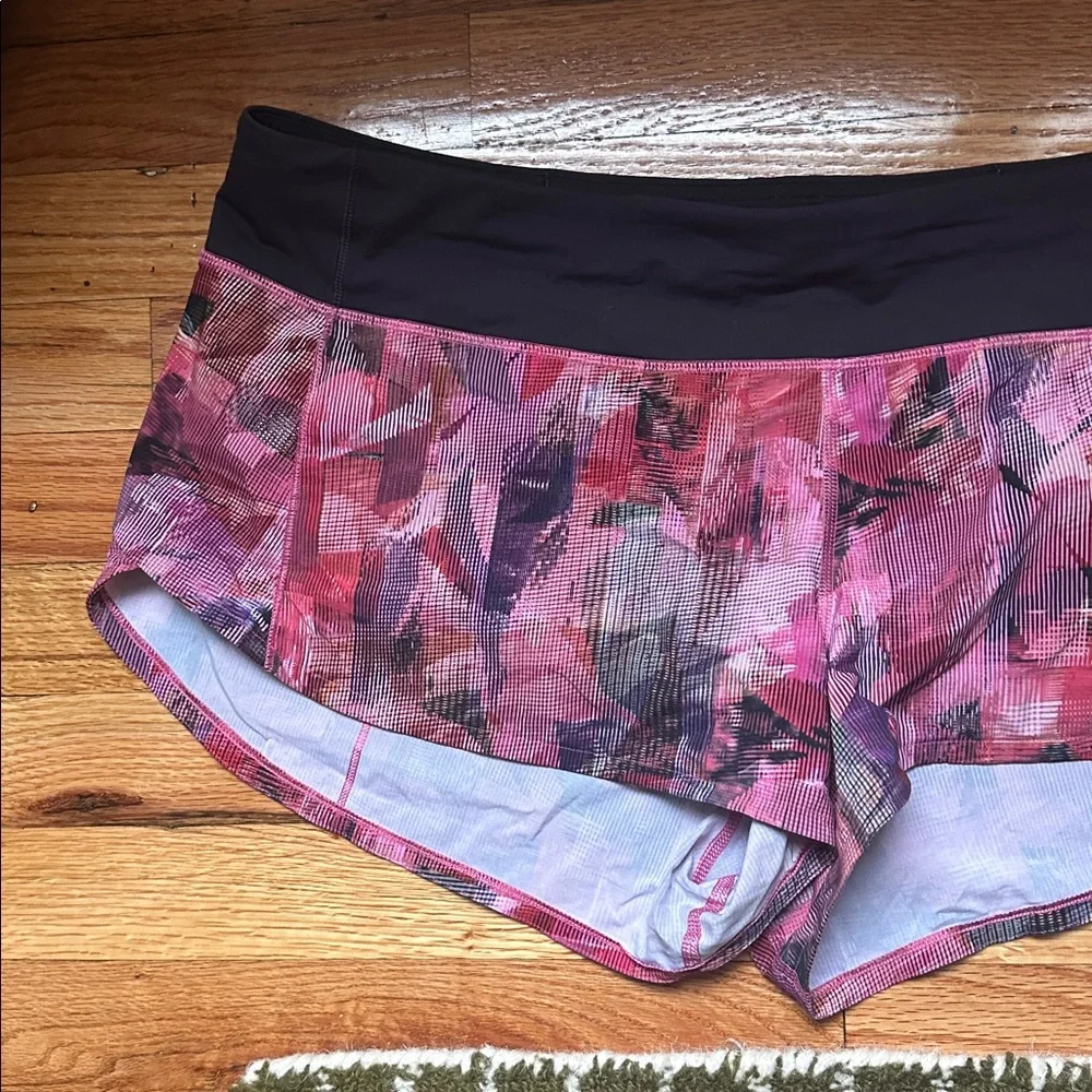 Lululemon Run Times Short *2.5 "Sun Dazed Multi Pink" Multi Pink / Super Dark - Picture 6 of 12